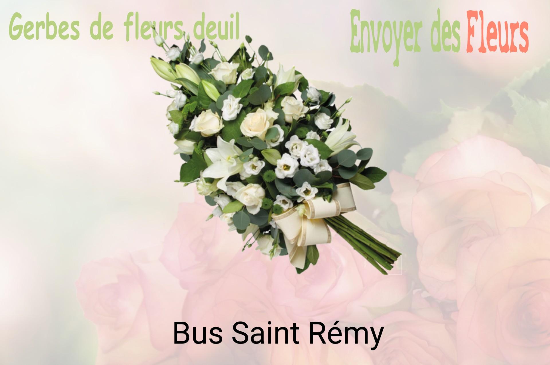 Gerbe de fleurs de deuil livrée à Bus-Saint-Rémy